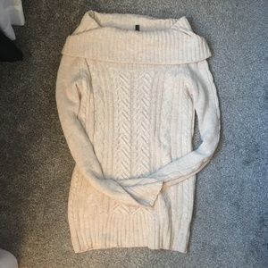 EUC BCBG max Azria off the shoulder sweater size small